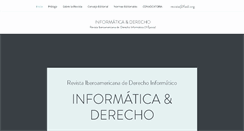 Desktop Screenshot of informaticayderecho.org