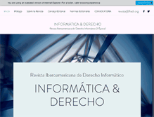 Tablet Screenshot of informaticayderecho.org